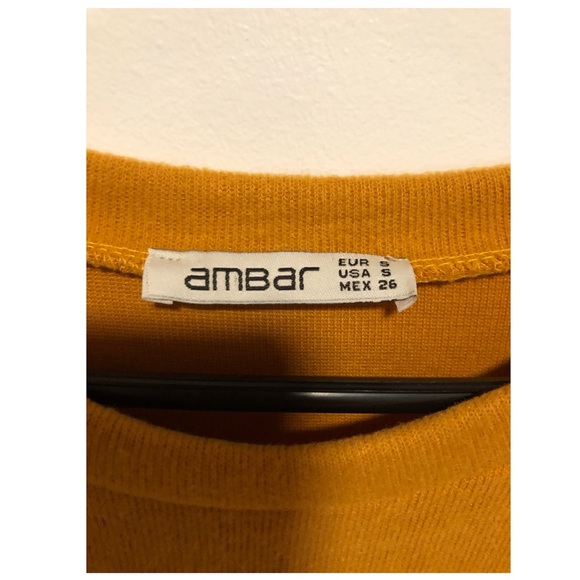 Really cute Mustard Mini Sweater Dress - Picture 5 of 5